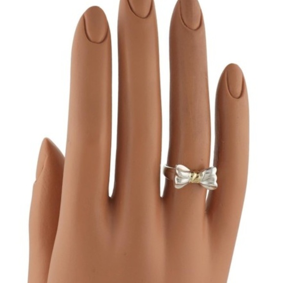 Sale Auth Tiffany Co 8k Gold Bow Ring